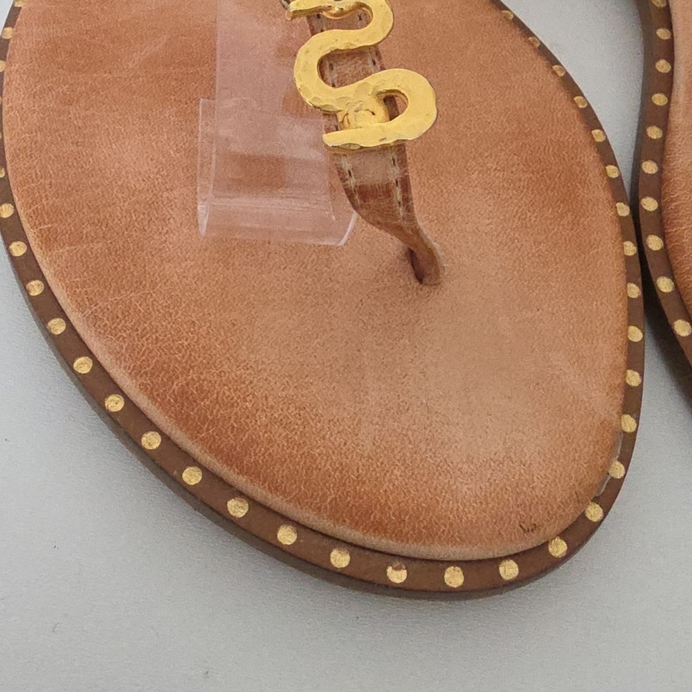 MAKIS KOTRIS | Handmade Greek Gladiator Sandals Leather Brown Sz 36 - Picture 4 of 7